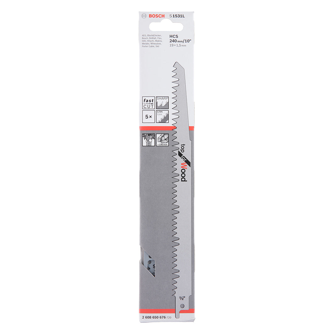 S 1531 L Top for Wood Reciprocating Saw Blade For reciprocating saws
