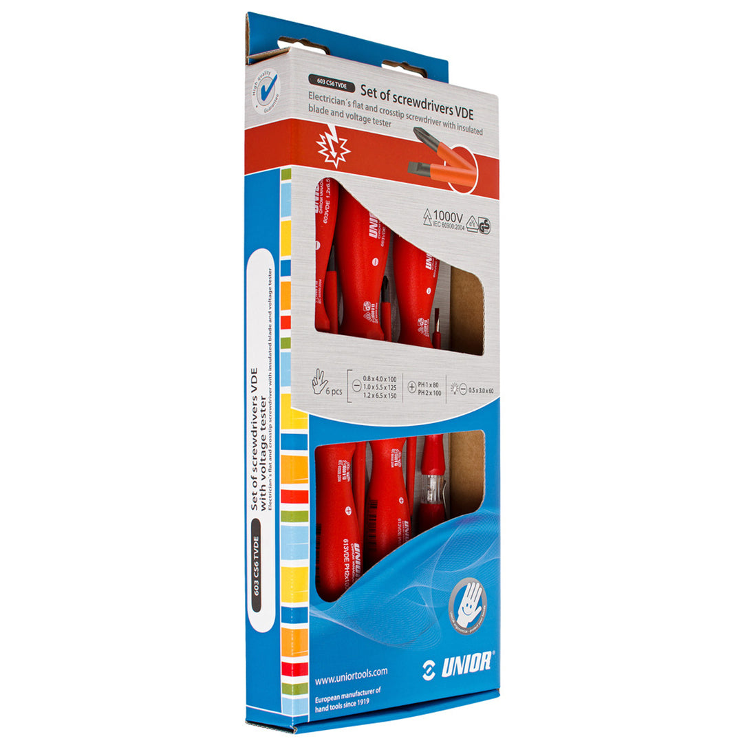 Screwdriver set VDE with voltage tester
