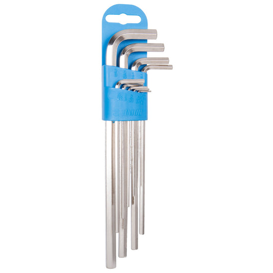 Set of hex wrenches, long type on plastic clip 1.5:10MM 10P